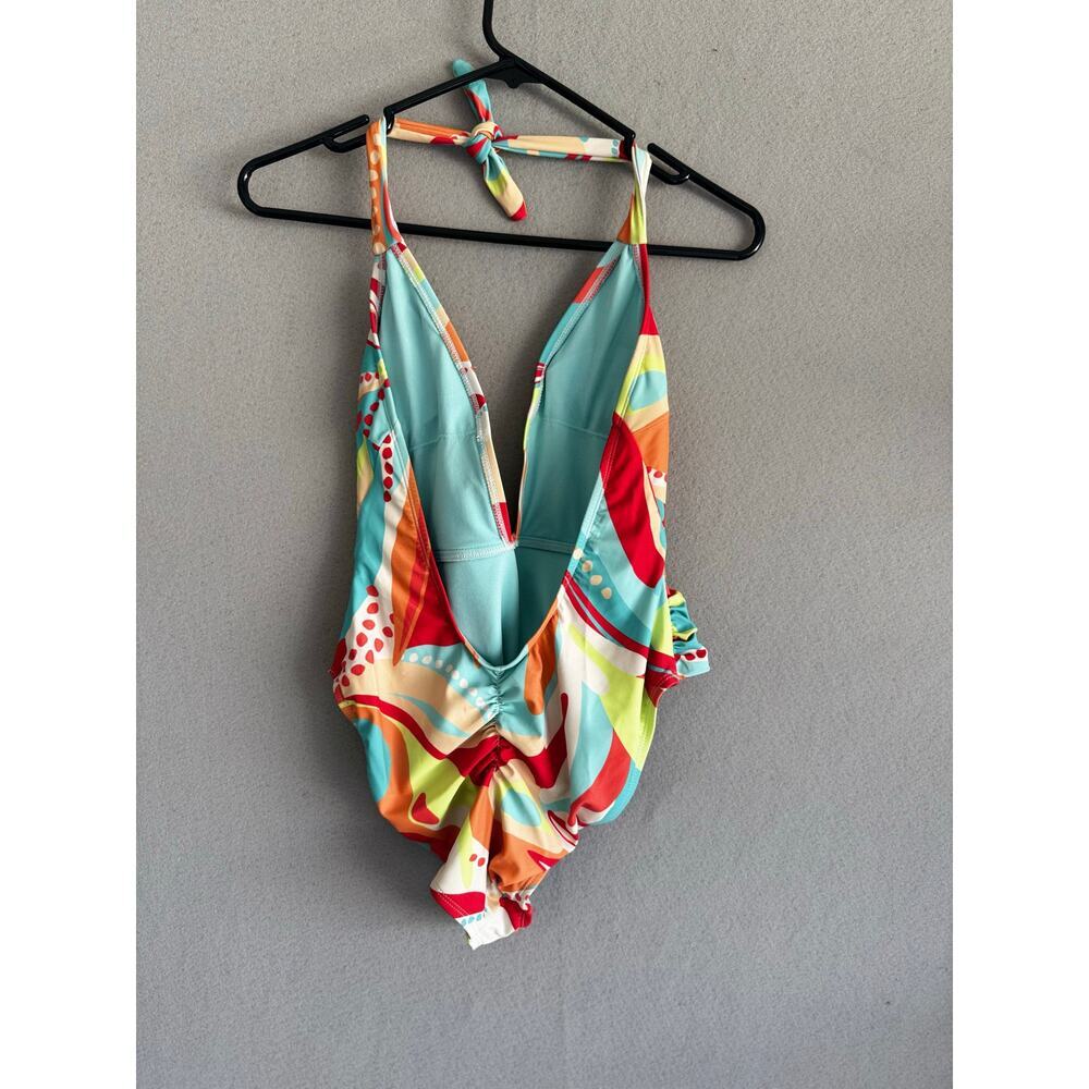 Jessica Simpson women bathing suit size small. one-piece swimsuit. Multicolor - Picture 4 of 9